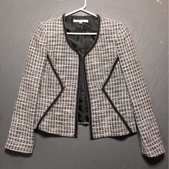 Nine West Studded Tweed Blazer